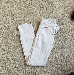 WHITE AMERICAN EAGLE JEANS